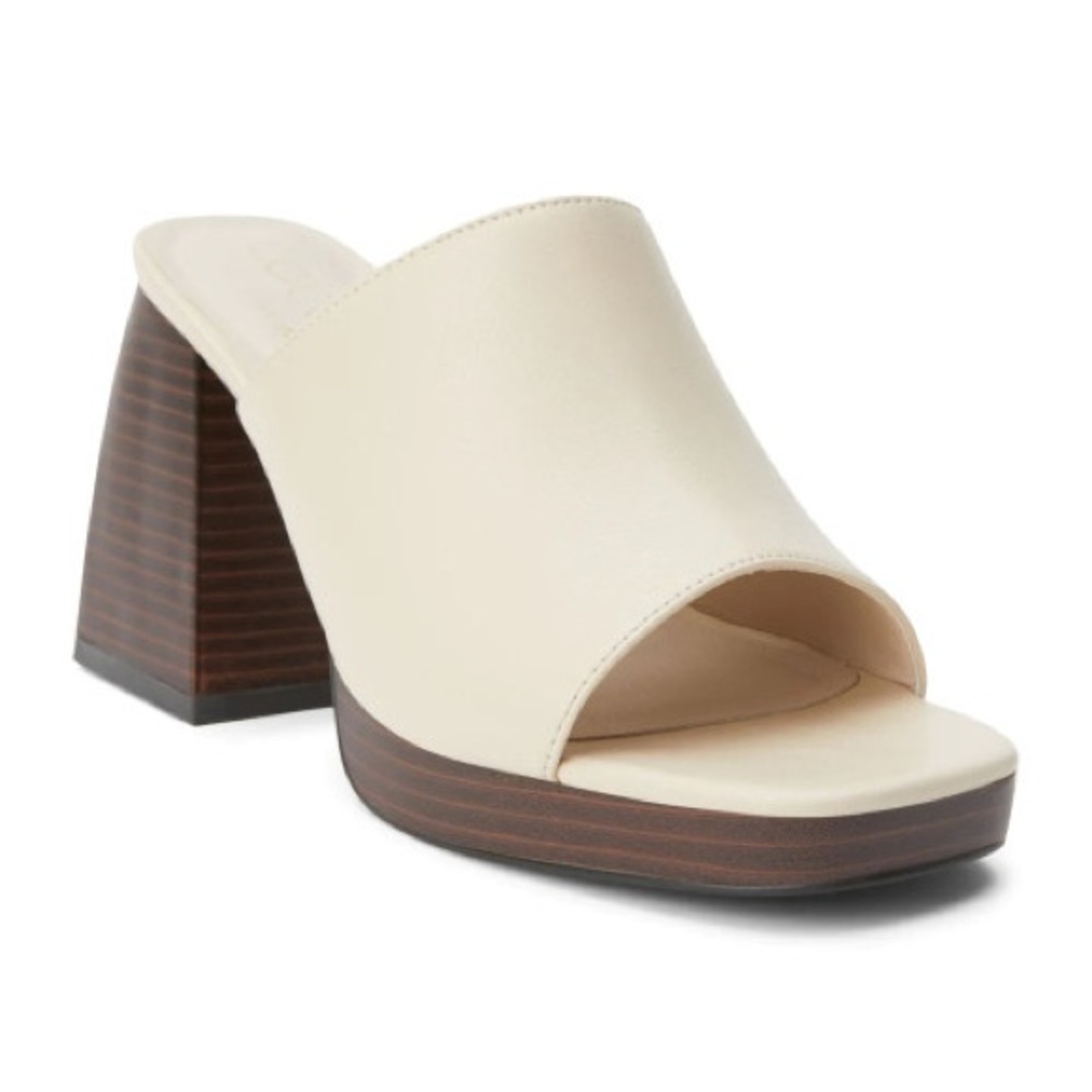 Coconuts by Matisse Cream Block Heel Mules